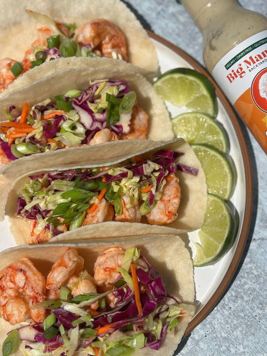 Gluten Free Shrimp Tacos with Citrus Slaw