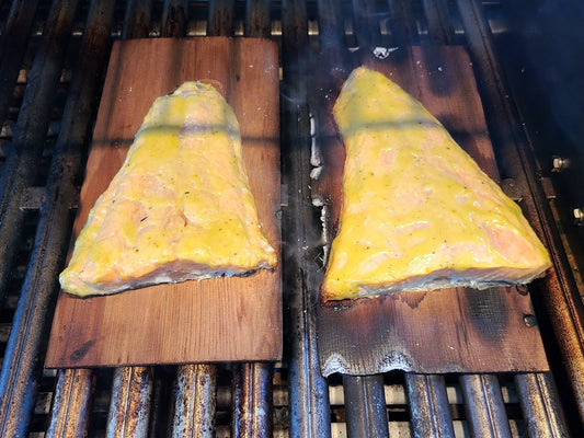 Big Mama’s Cedar Plank Salmon